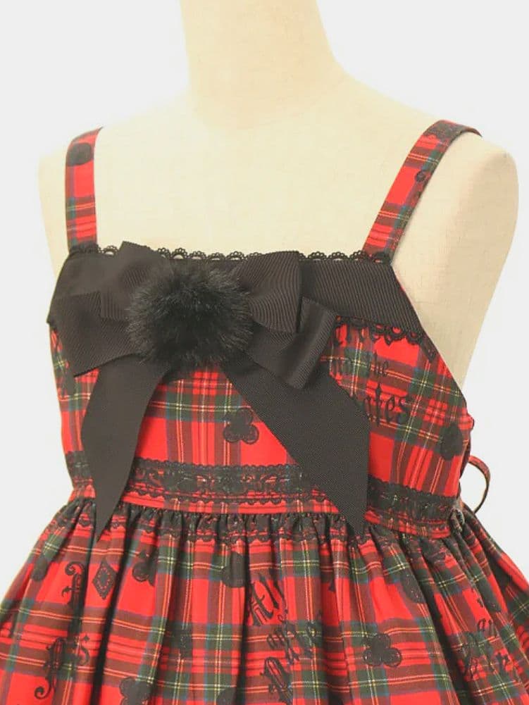 アリスアンドザパイレーツ アリスレース タータンチェックベビードール JSK