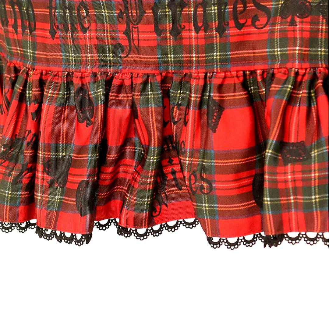 アリスアンドザパイレーツ アリスレース タータンチェックベビードール JSK