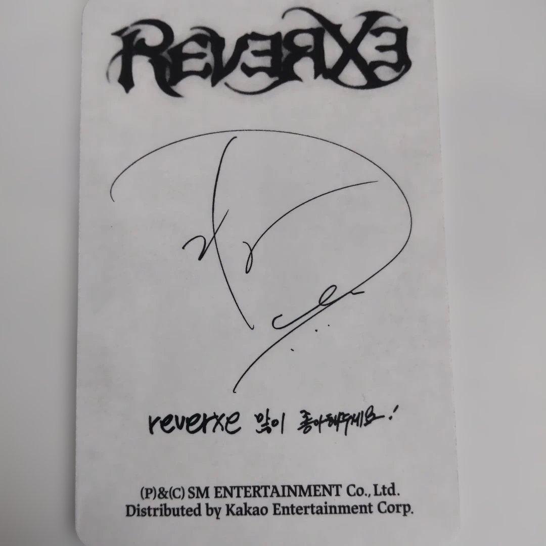 EXO REVERXE D.O. サイン入りカード
