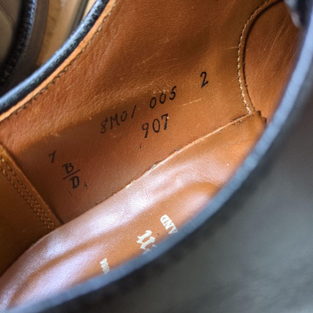 【お値下げしました】オールデン907 黒 7 約25cm 傷あり実用向け