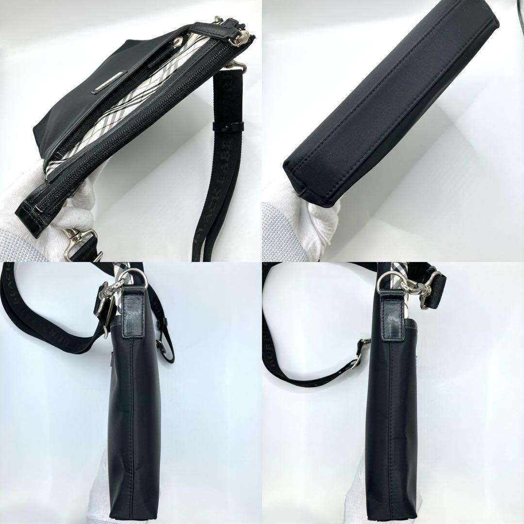 【美品】バーバリー　ブラックレーベル　ショルダーバッグ　サコッシュ　ノバチェック