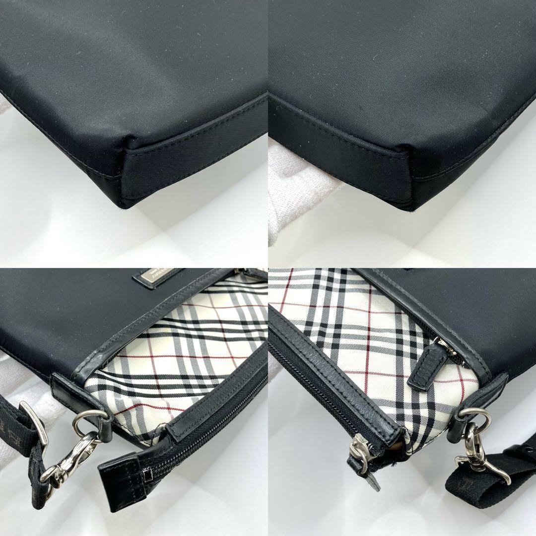 【美品】バーバリー　ブラックレーベル　ショルダーバッグ　サコッシュ　ノバチェック