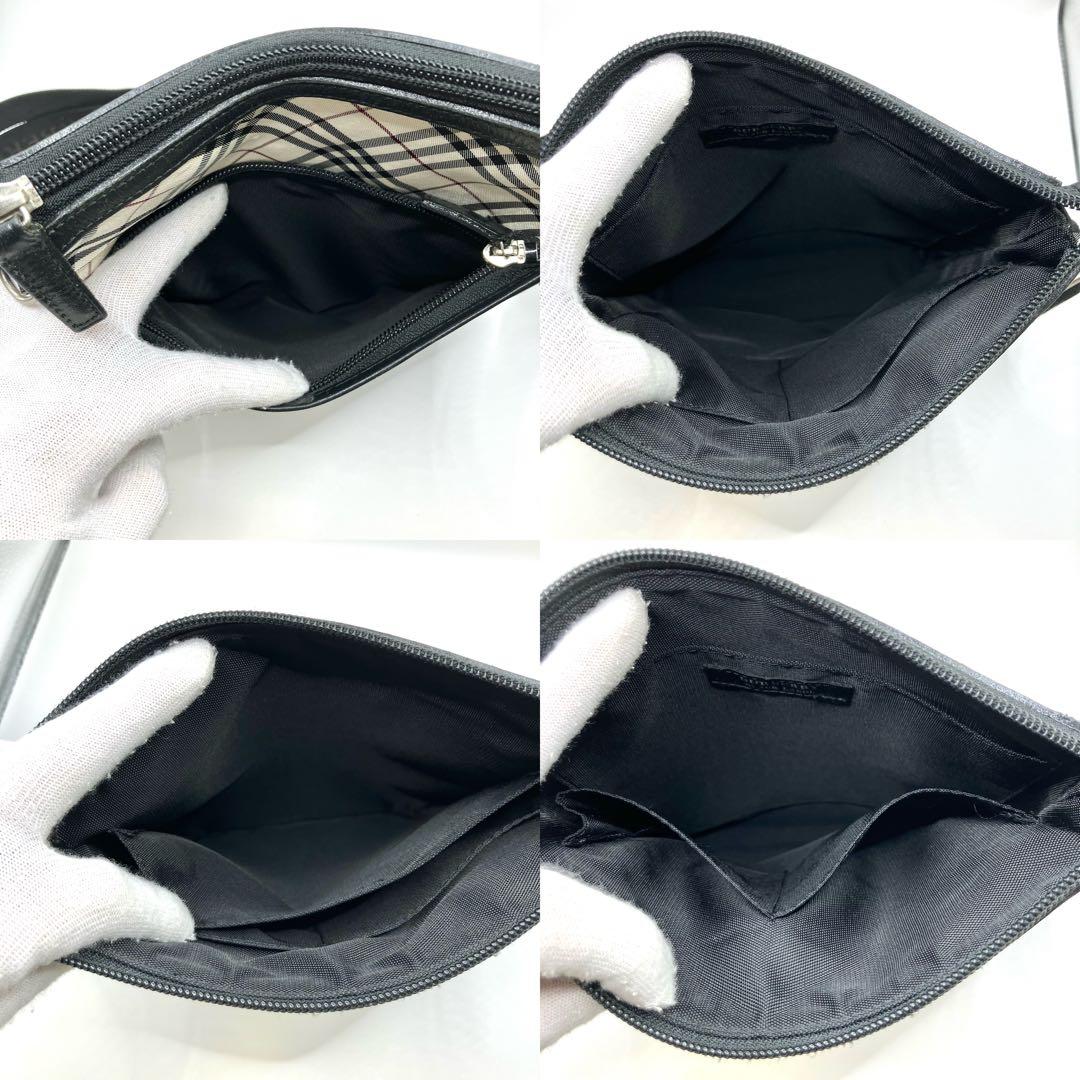 【美品】バーバリー　ブラックレーベル　ショルダーバッグ　サコッシュ　ノバチェック
