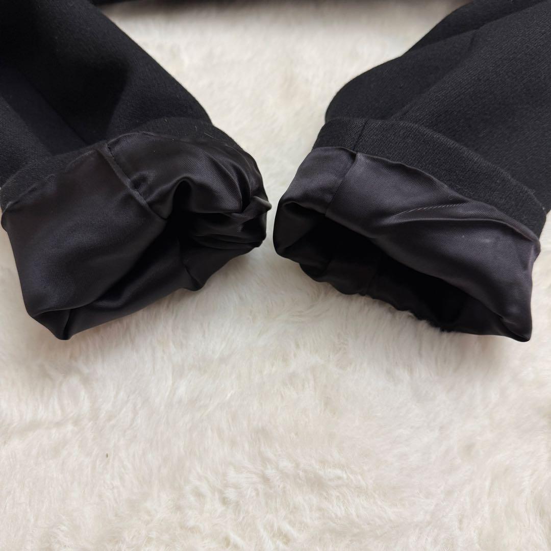 【美品】　アドーア　ショート　ジャケット　ブラック　厚手　ウール　ダブルフェイス