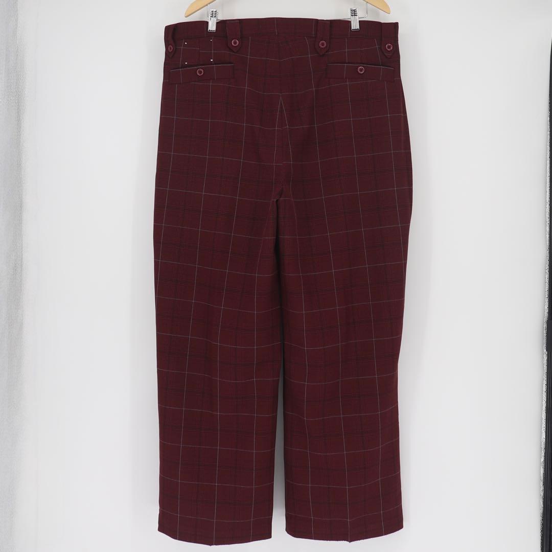 パンツ 90s check baggy slacks
