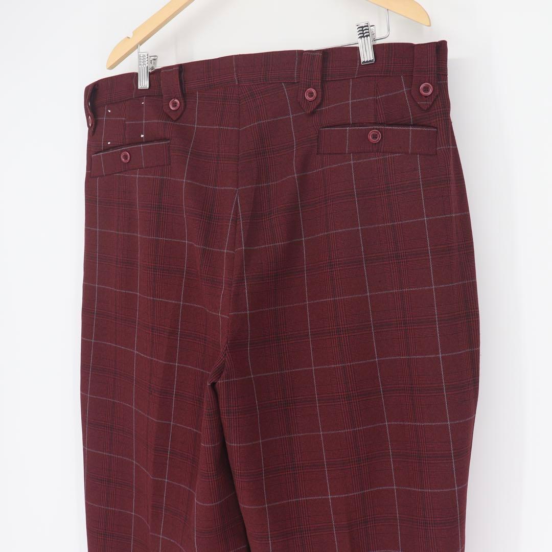 パンツ 90s check baggy slacks
