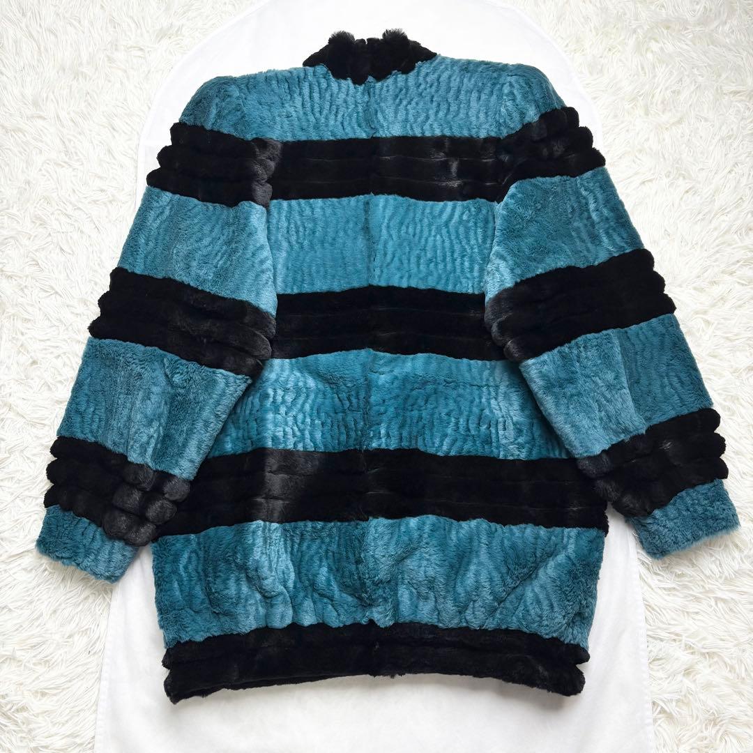 セリーヌ シェアードミンク ロングコート リアルファー 染めミンク XL相当