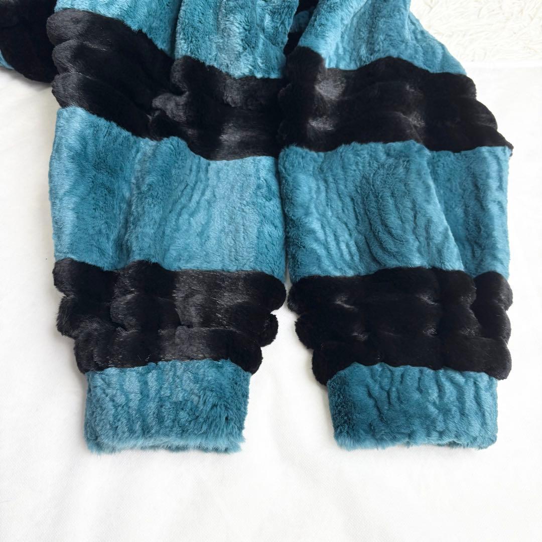 セリーヌ シェアードミンク ロングコート リアルファー 染めミンク XL相当