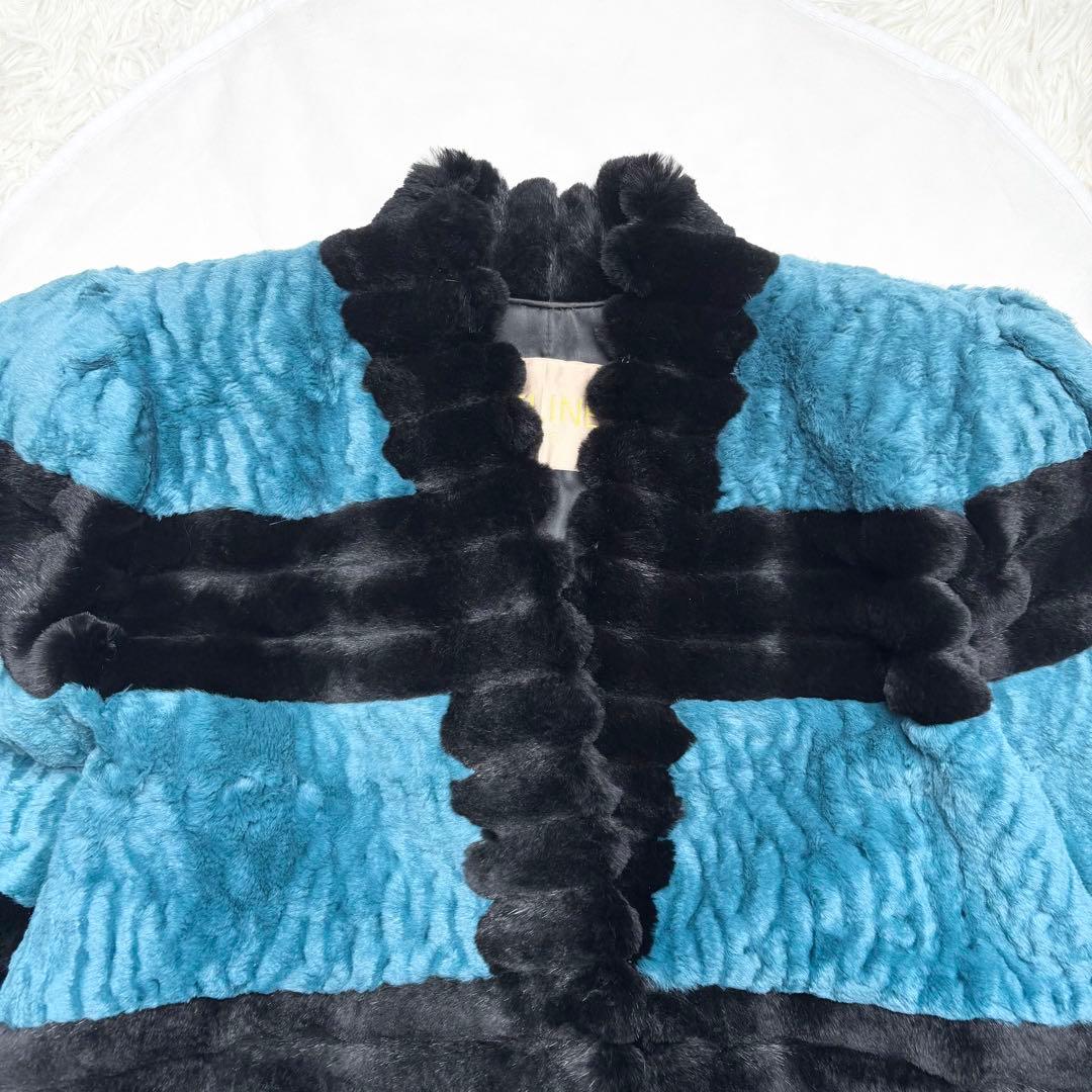 セリーヌ シェアードミンク ロングコート リアルファー 染めミンク XL相当