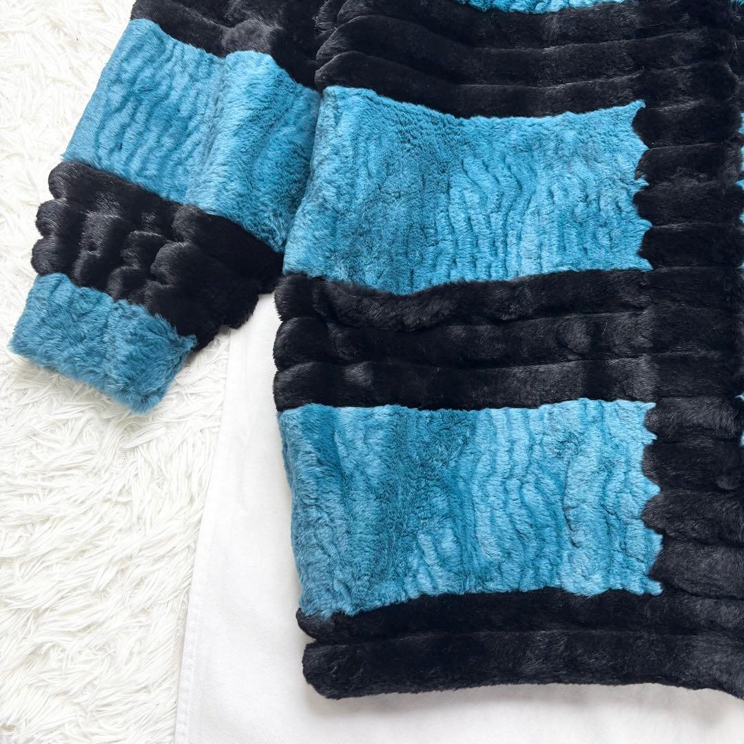 セリーヌ シェアードミンク ロングコート リアルファー 染めミンク XL相当