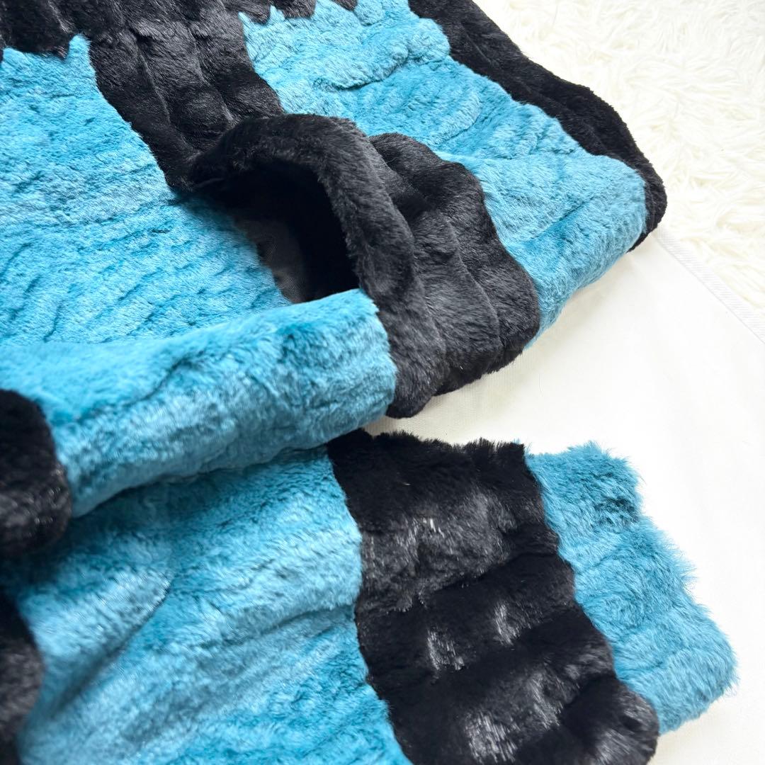 セリーヌ シェアードミンク ロングコート リアルファー 染めミンク XL相当