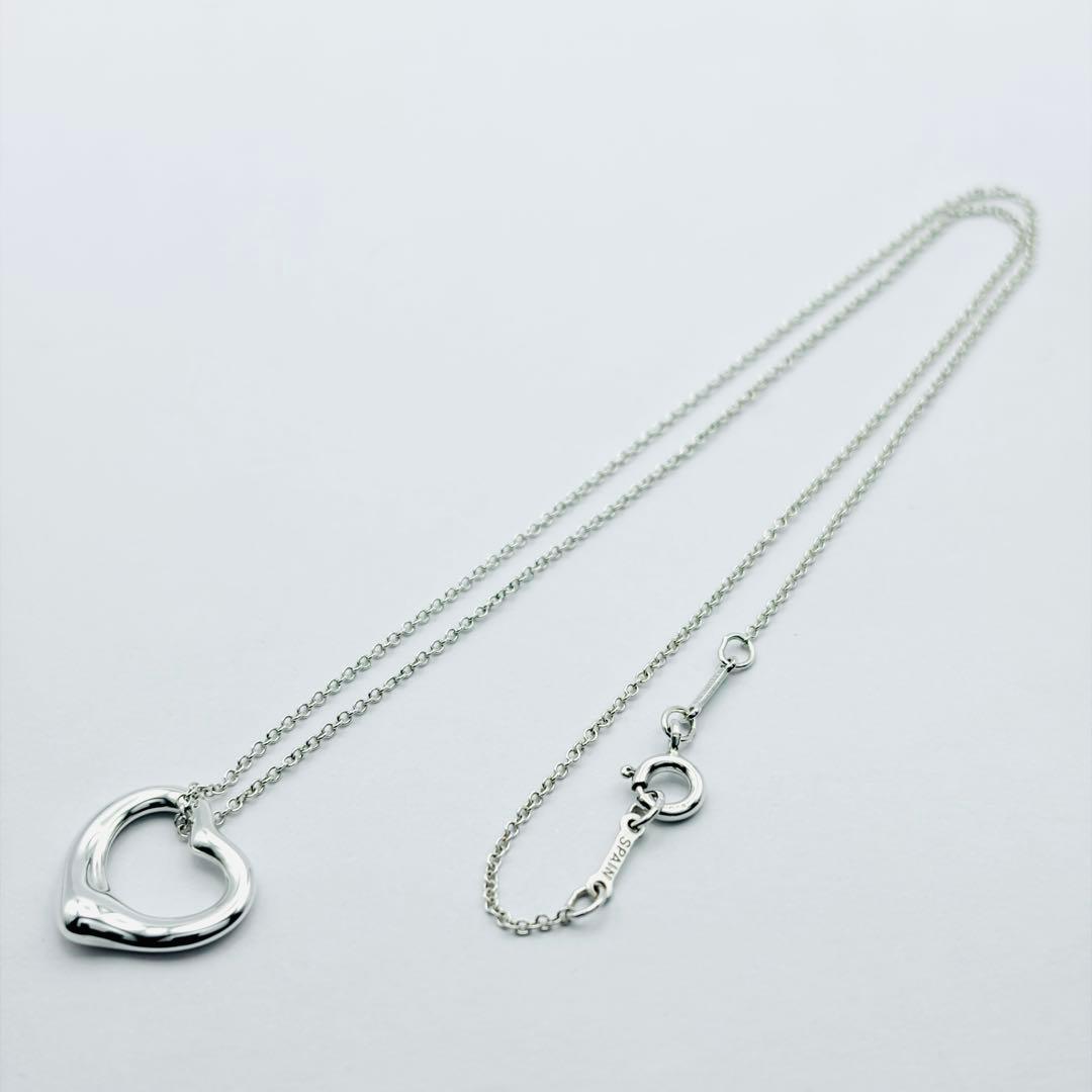 極美品 新品仕上 ティファニー オープンハート ネックレス S シルバー925