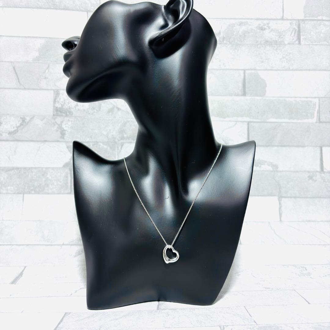 極美品 新品仕上 ティファニー オープンハート ネックレス S シルバー925