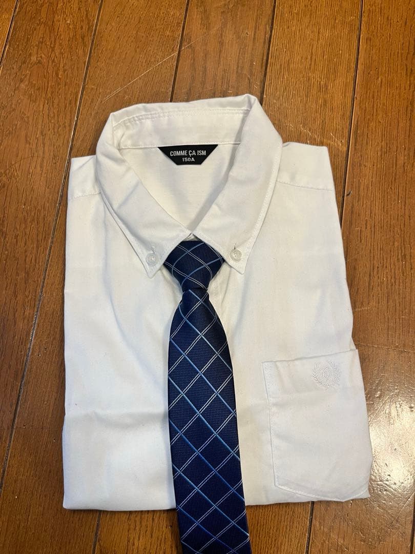コムサイズム スーツ150 シャツネクタイ セット