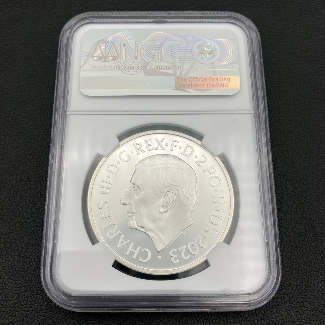 最高鑑定 イギリス 2023年 PF70 ウルトラカメオ シャーリー・バッシー