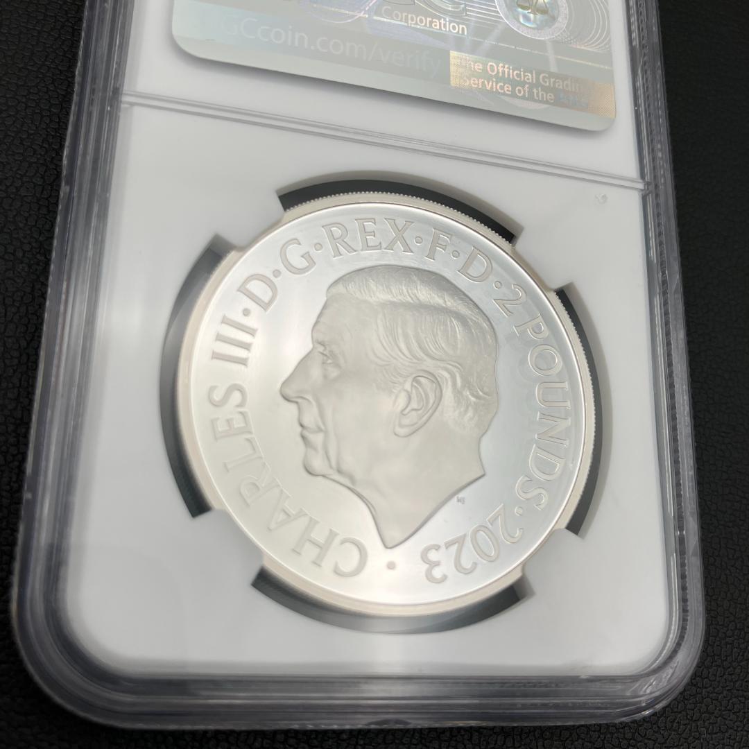 最高鑑定 イギリス 2023年 PF70 ウルトラカメオ シャーリー・バッシー