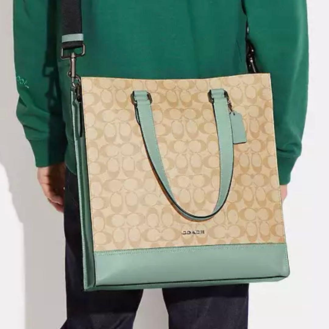 新品 COACH グラハム ストラクチャード トートカラーブロック シグネチャー