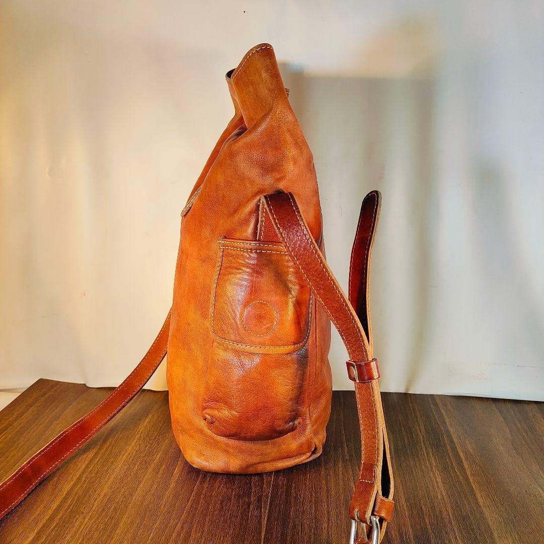 【極美品】オロビアンコ　イタリア製　高級レザーショルダーバッグ　本革 正規品