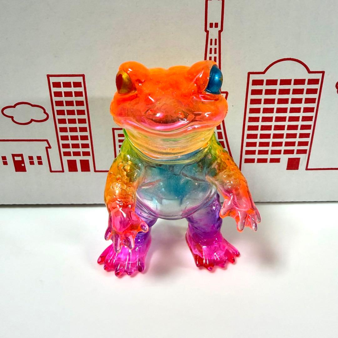 ソフビ ケロンガ クリア レインボー カスタム ペインターネット