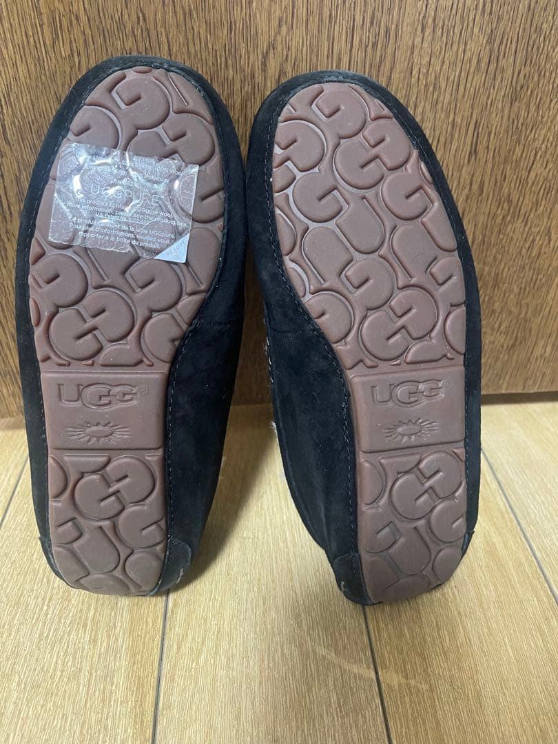 【専用】アグ　アンスレー　ムートン　モカシン　スエード　ブラック　23センチ