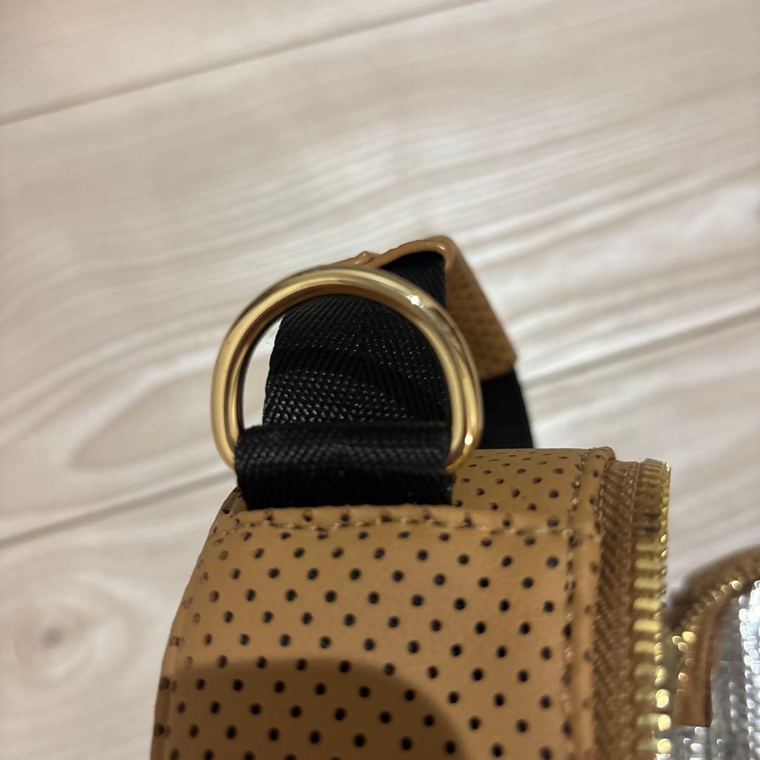 未使用ムータマリン CONTINUA パンチングエシカルレザーカートポーチ