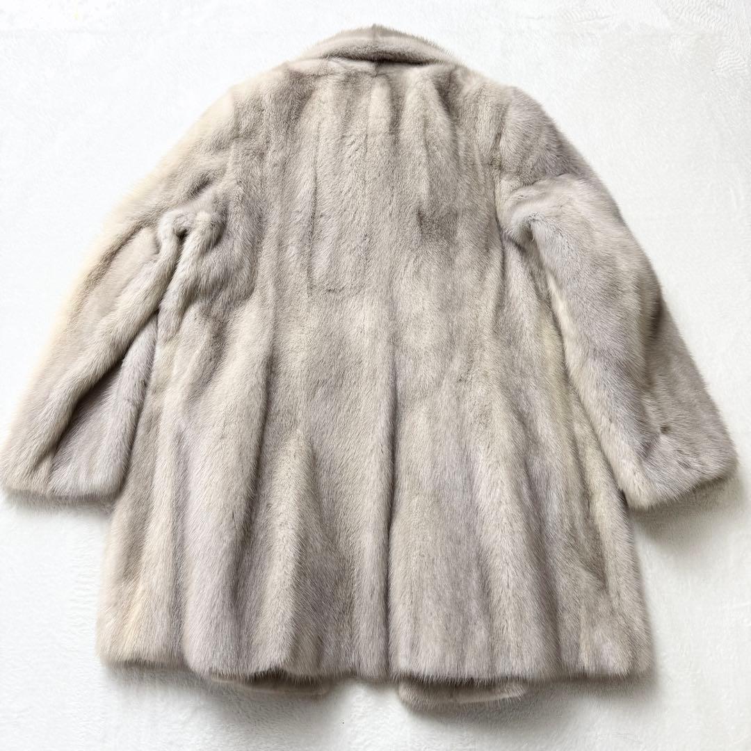最高級 サファイヤミンク 2297　毛皮 ファーコート 女優襟