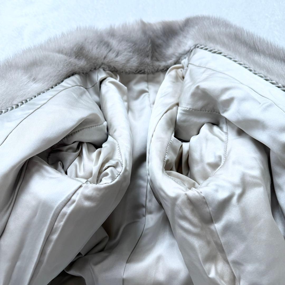 最高級 サファイヤミンク 2297　毛皮 ファーコート 女優襟