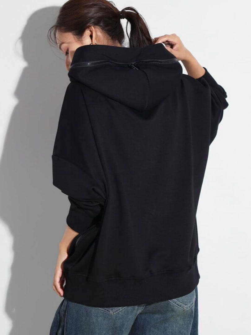 SCOT CLUB☆ ジップデザイン箔ロゴパーカー