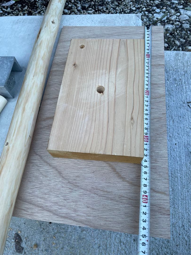 国産ヒノキ　鳥用止まり木　大型スタンド　約157センチ　中型インコ用