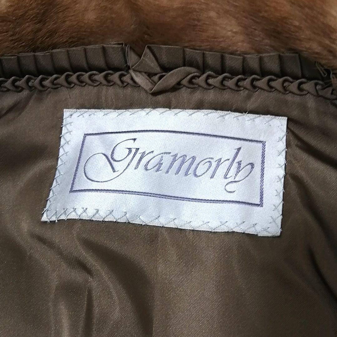 デミバフミンク　毛皮 コート　リアルファー　毛並み良好　9　高級　ゆったり