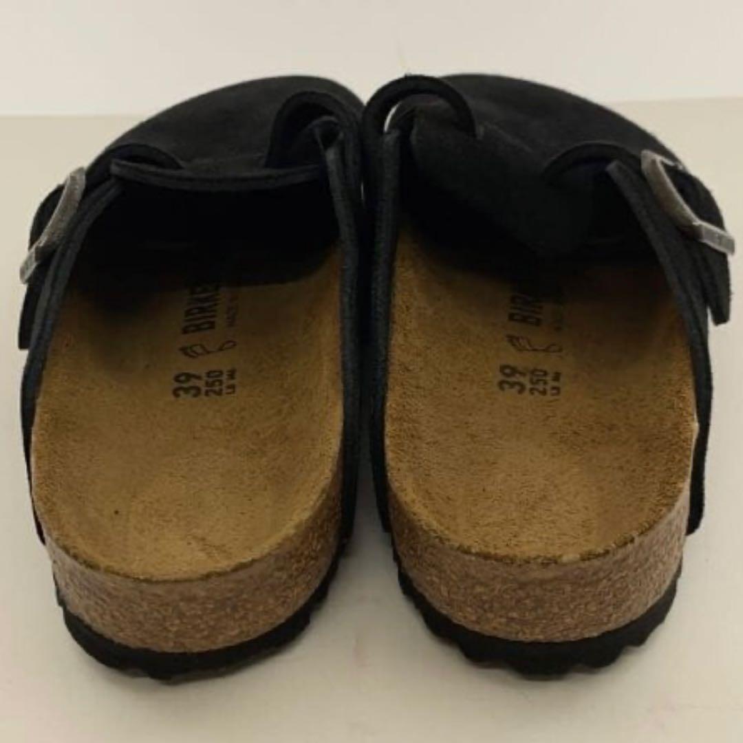 美品 BIRKENSTOCK Boston 39 ブラック スエードレザー　黒