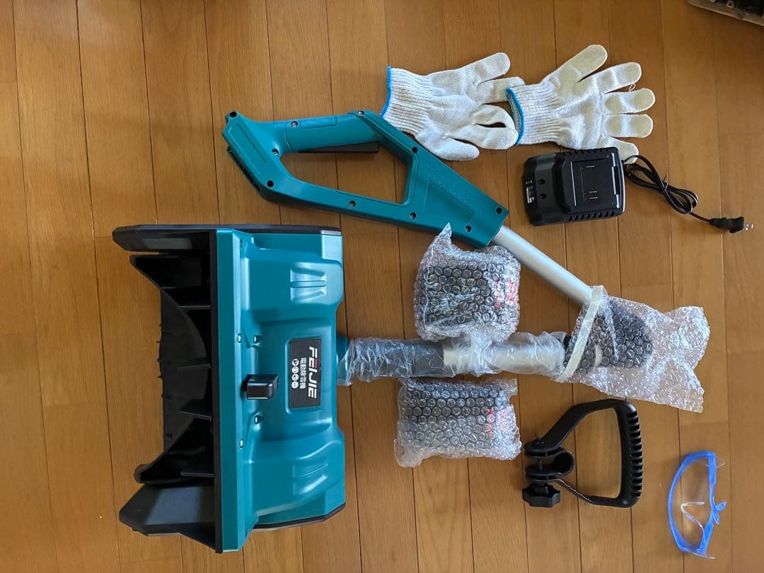 新品　電動除雪機セット （バッテリー2個）PSEマーク