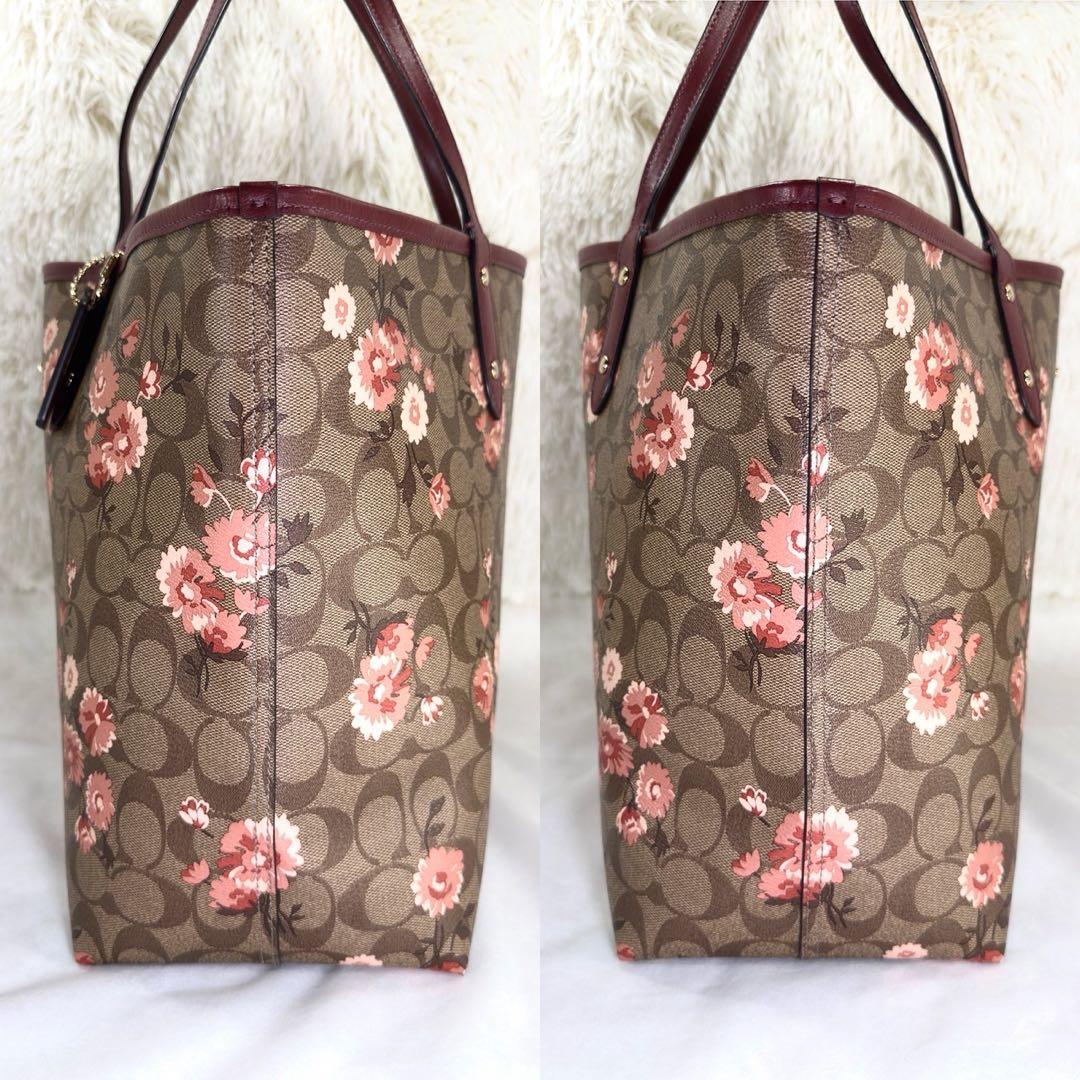 【極美品】コーチ 78279 リバーシブル シグネチャー トートバッグ レザー