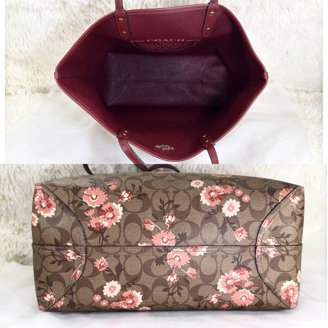 【極美品】コーチ 78279 リバーシブル シグネチャー トートバッグ レザー