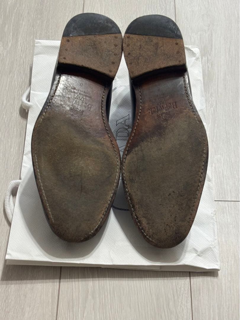 【美品】Berwick1707 ローファー ブラック スペイン製