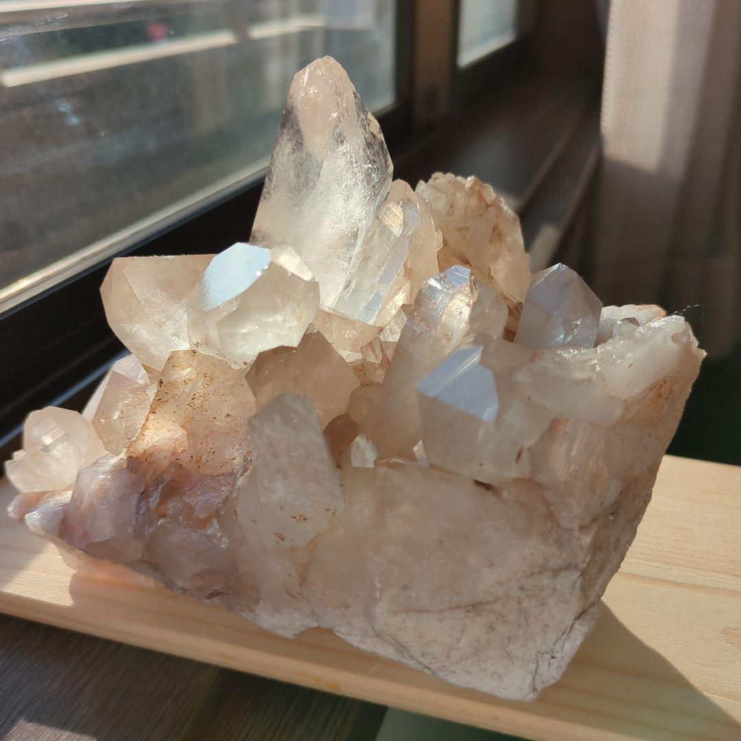 マニカラン水晶　原石　クラスター　稀少　パワーストーン