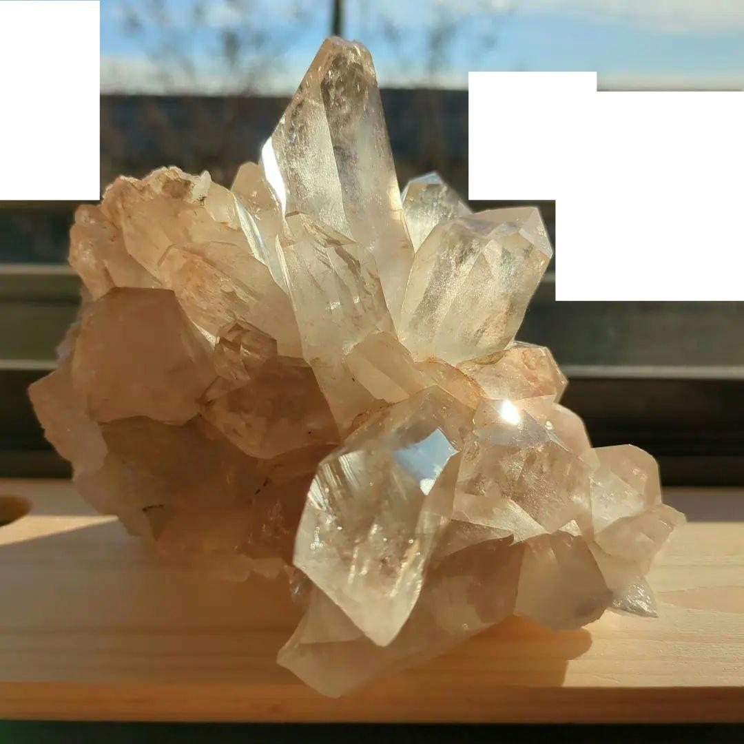 マニカラン水晶　原石　クラスター　稀少　パワーストーン