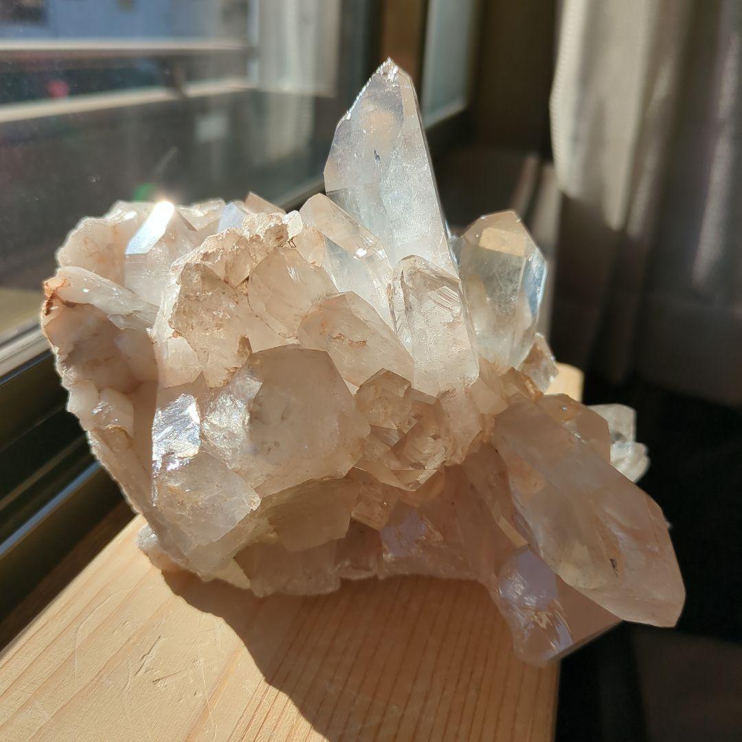 マニカラン水晶　原石　クラスター　稀少　パワーストーン