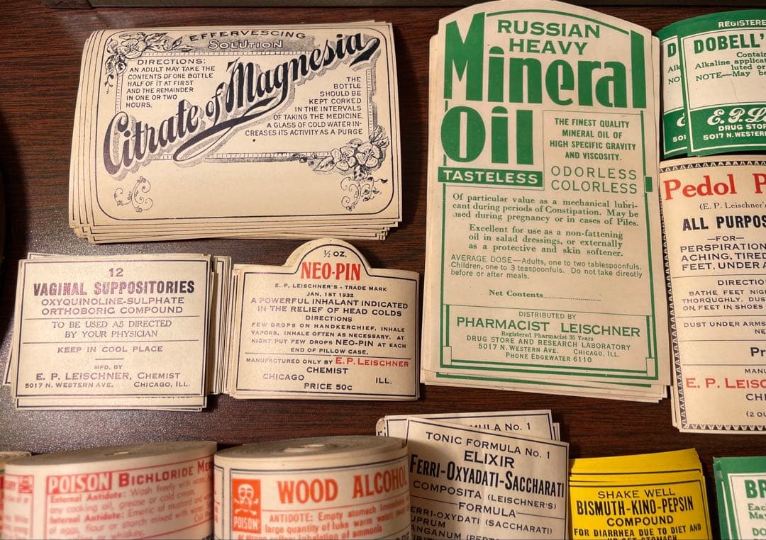 海外　ファーマシーラベル　45種　61枚✖️2