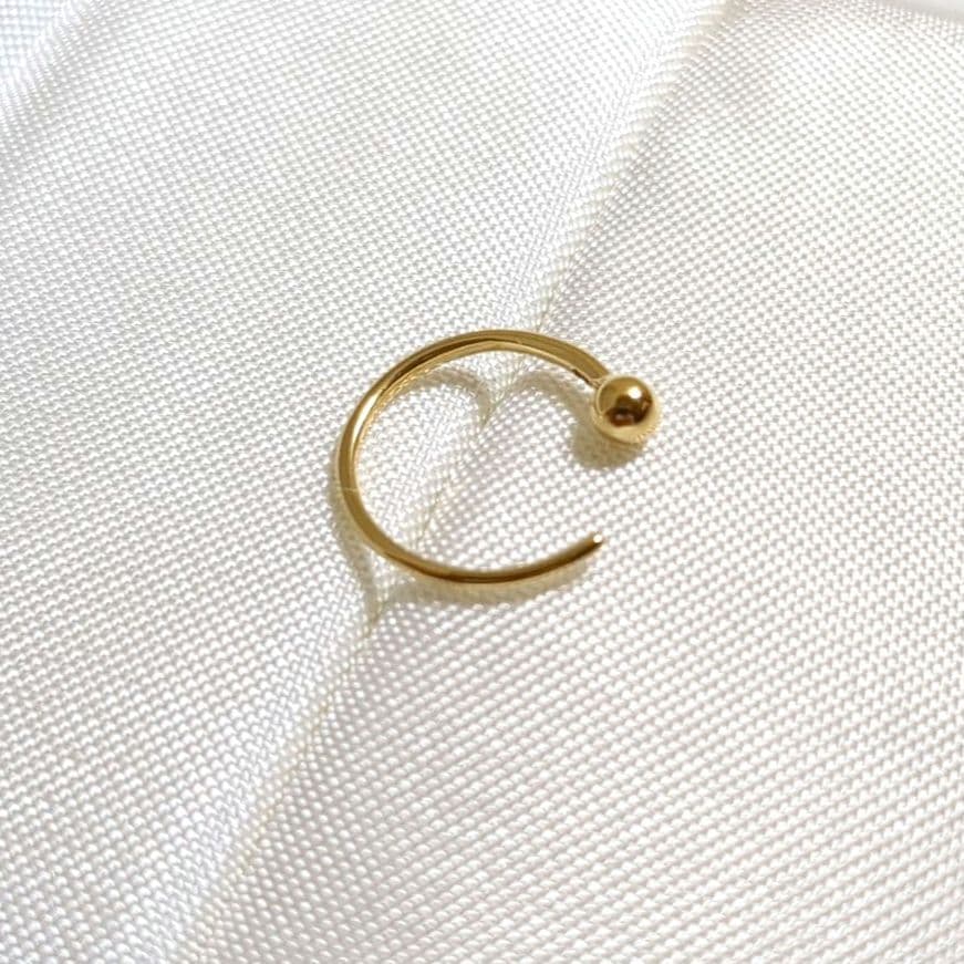 ARTIDA OUD　K10　スタッドミニフープ　シングルピアス　【片耳】