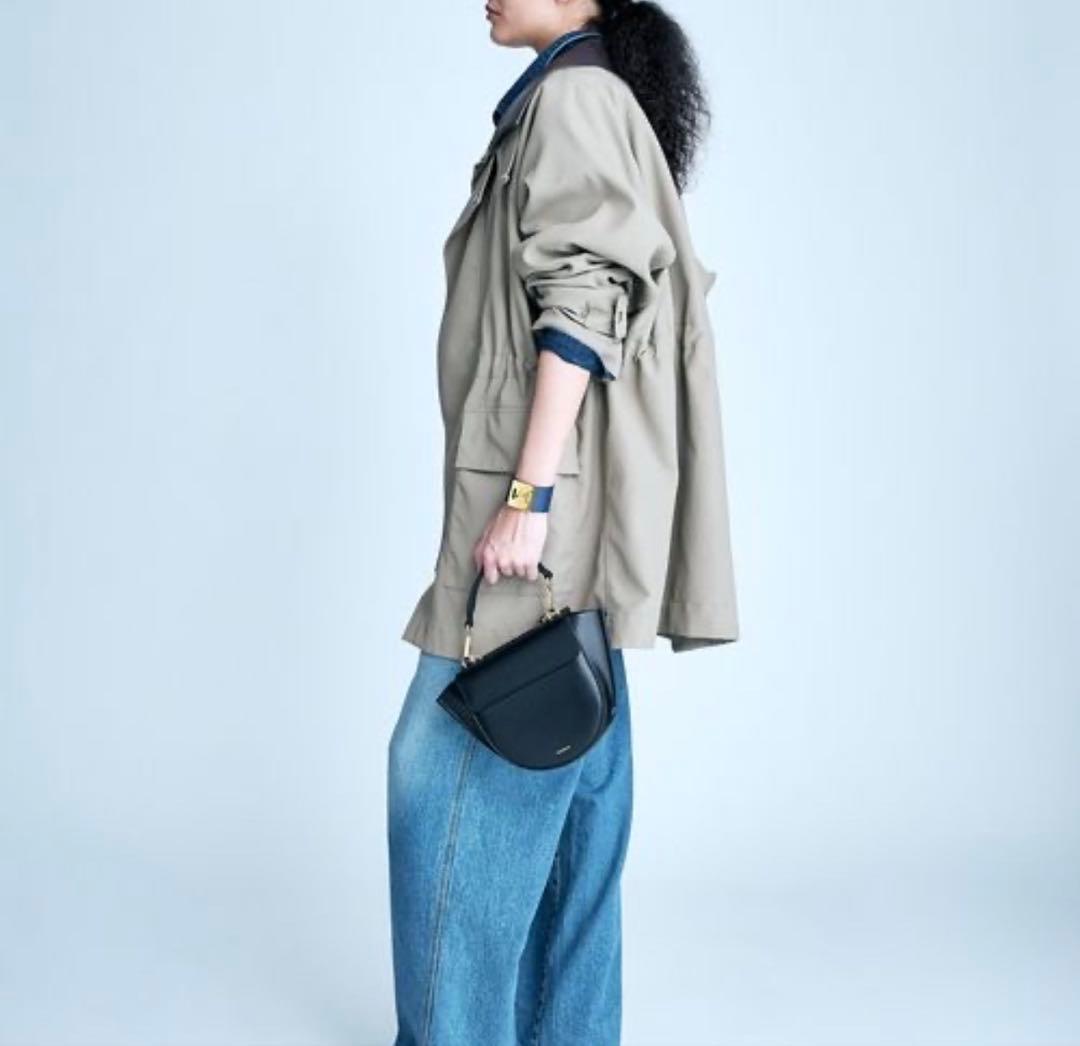 BRILL ステンカラードローストリングブルゾン　38サイズ