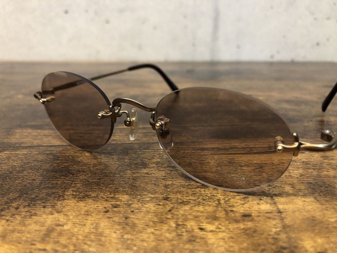 Burberry バーバリー　サングラス　リムレス　 y2k 平成　ノバチェック