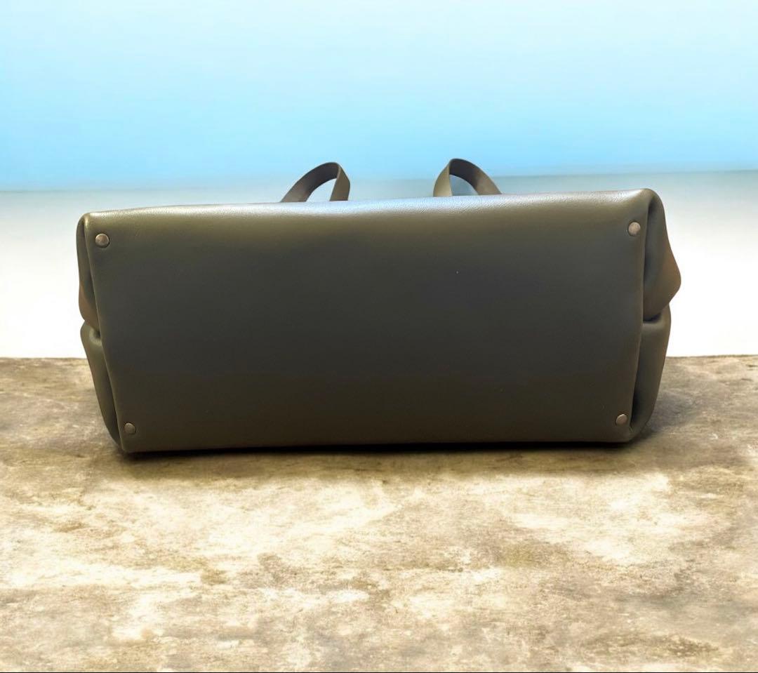 イタリアンレザー がま口リュック