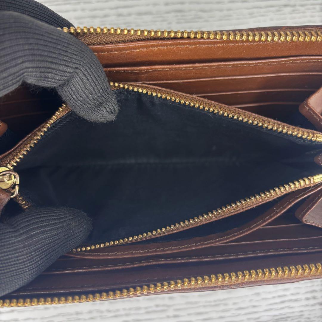 美品　Burberry バーバリー　長財布　ラウンドファスナー　S36