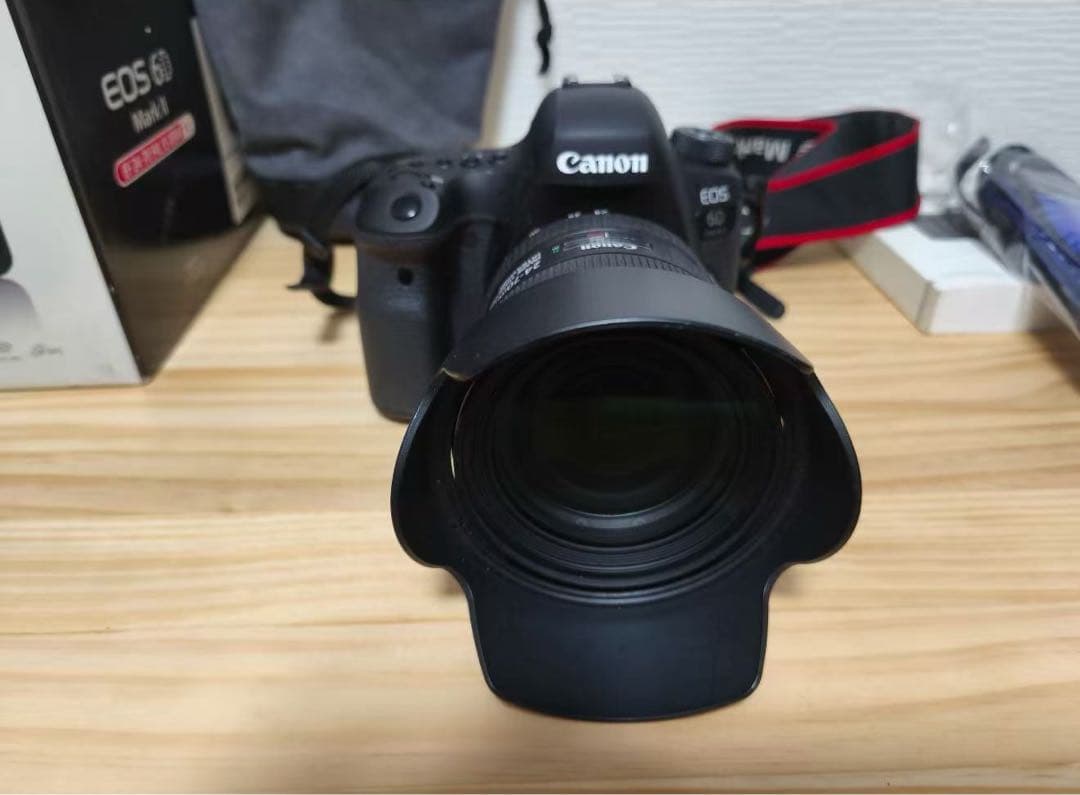 ほぼ新品Canon EOS 6D Mark II 赤ラインレンズ