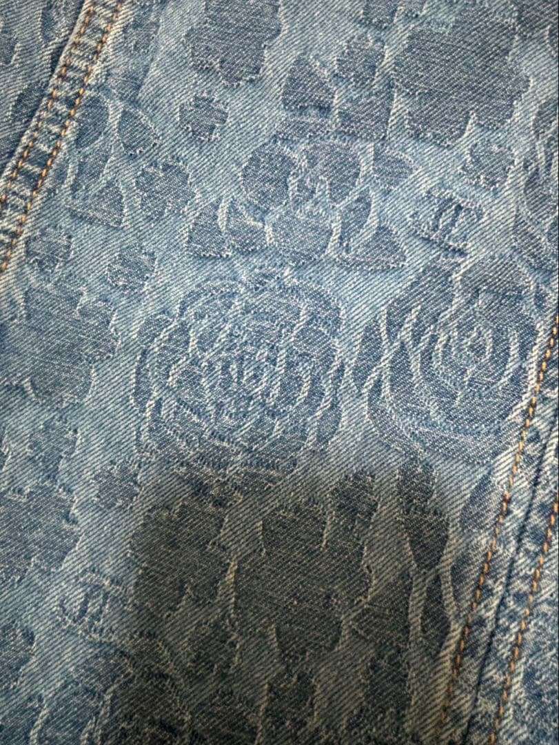 CHANEL デニムスカート ココマーク カメリア 36