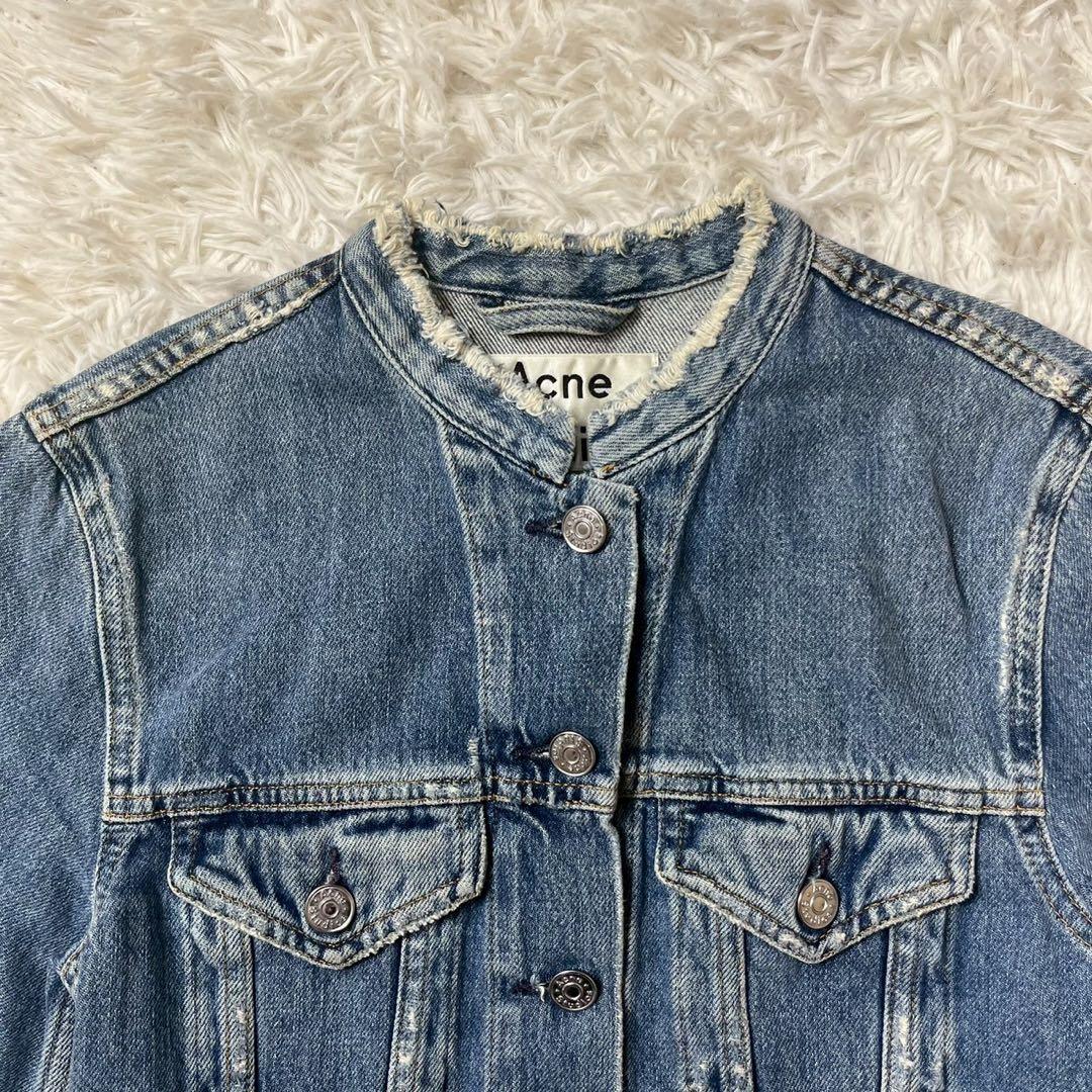 Acne Studios デニムジャケット　ノーカラー　BTSテテ着用　34