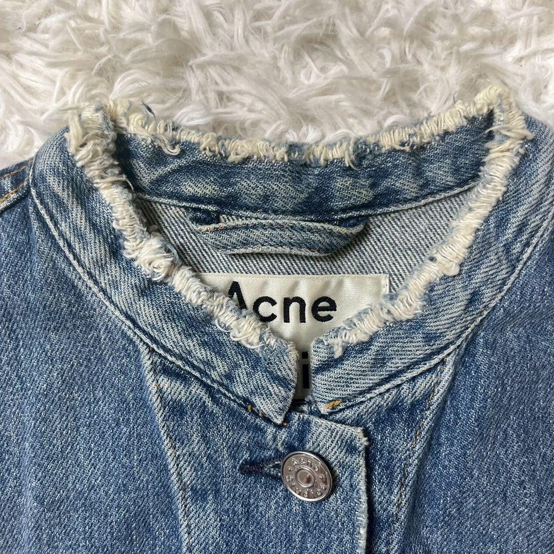 Acne Studios デニムジャケット　ノーカラー　BTSテテ着用　34