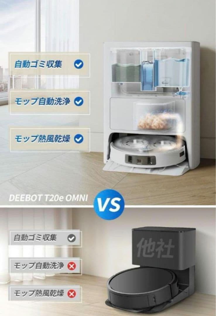 （新品未開封） ECOVACS　DEEBOT T20e OMNI ホワイト掃除機