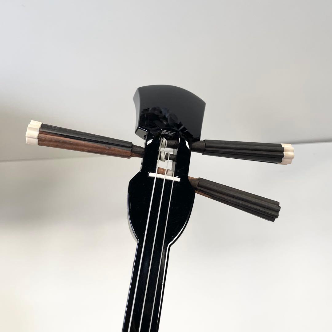 三線 ケース付き 人工蛇柄　現状品